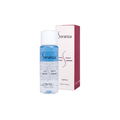 پاک کننده آرایش چشم و لب سرانزا 100 میل، با فرمول دو فاز ملایم برای حذف آرایش ضدآب بدون تحریک پوست