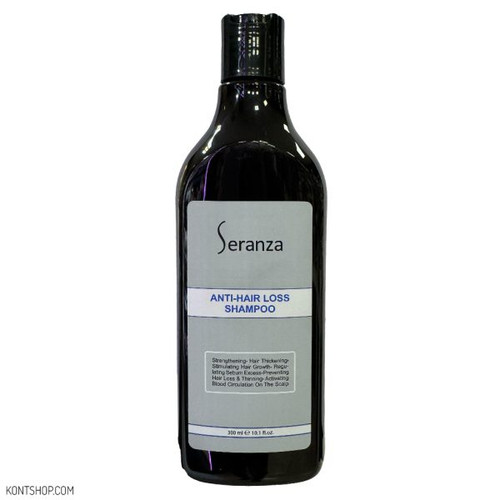 شامپو تخصصی ضد ریزش مو سرانزا برای تقویت ریشه، حجم 300 میل