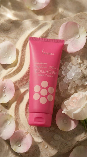 کرم مرطوب کننده دست سرانزا، مدل کلاژن، حجم ۱۰۰ میلیلیتر، با تقویتکننده الاستیسیته و جلوگیری از چروک پوست